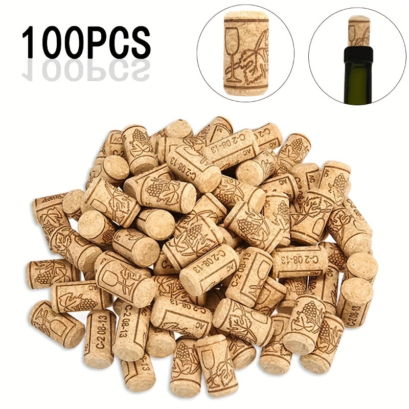 Kitchen Hanging Gadgets - 100pcs Wine Cork Stopper Natural Wood