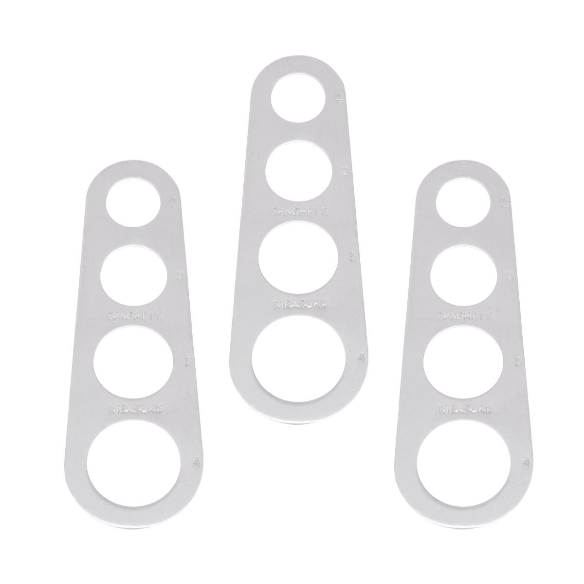 Kitchen Gadgets Pasta - 3Pcs Stainless Steel Spaghetti Measurer Noodle