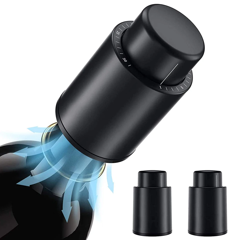 Kitchen Gadgets Home Party - Vacuum Push Style Wine Bottle Stopper