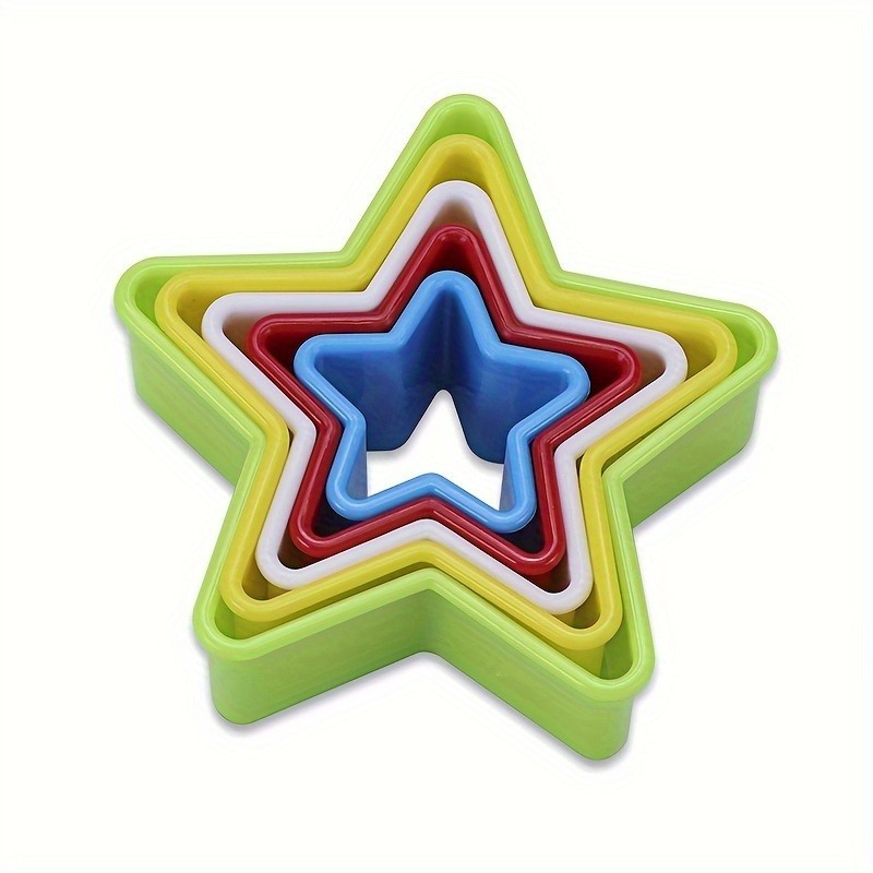 Kitchen Hanging Gadgets - 1/2/3PCS Star Shaped Cookie Cutters, Plastic