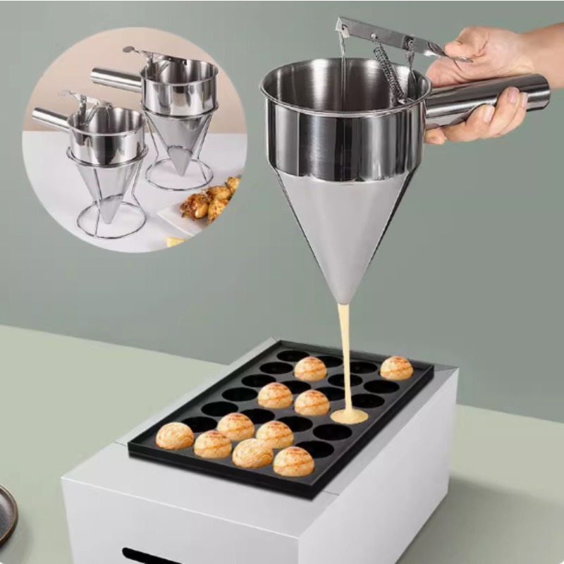 Kitchen Hanging Gadgets - 600/1200ML stainless steel liquid funnel dispenser,