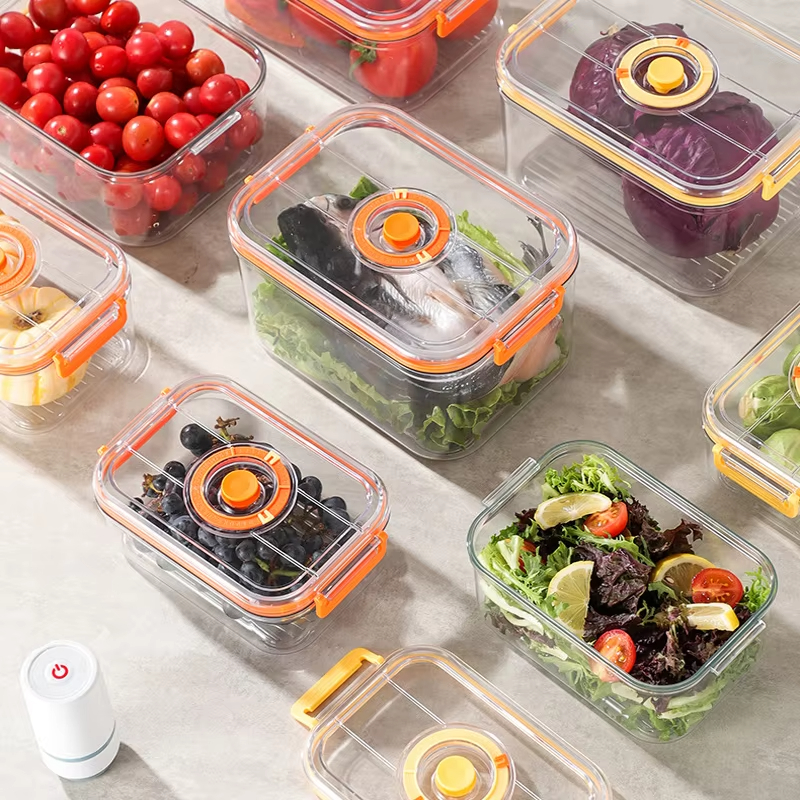 Kitchen Gadgets Organizer - Vacuum Fresh-keeping Box Refrigerator Sealed Canister