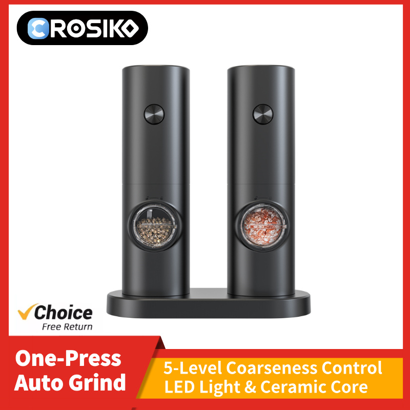 Kitchen Gadgets Design - CROSIKO KYMQ-14BS LED Electric Pepper Salt