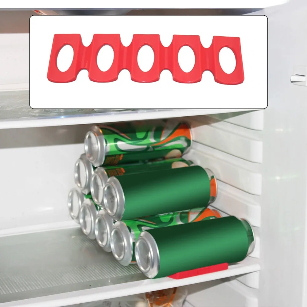 Kitchen Gadgets Holder - Red Silicone Fridge Can Beer Wine