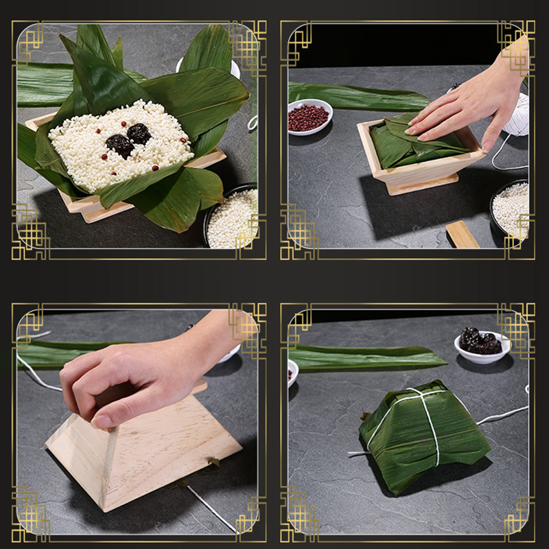 Wooden Zongzi Mold Dragon Boat - Kitchen Gadgets Dumpling Maker บทวิจารณ์และราคา
