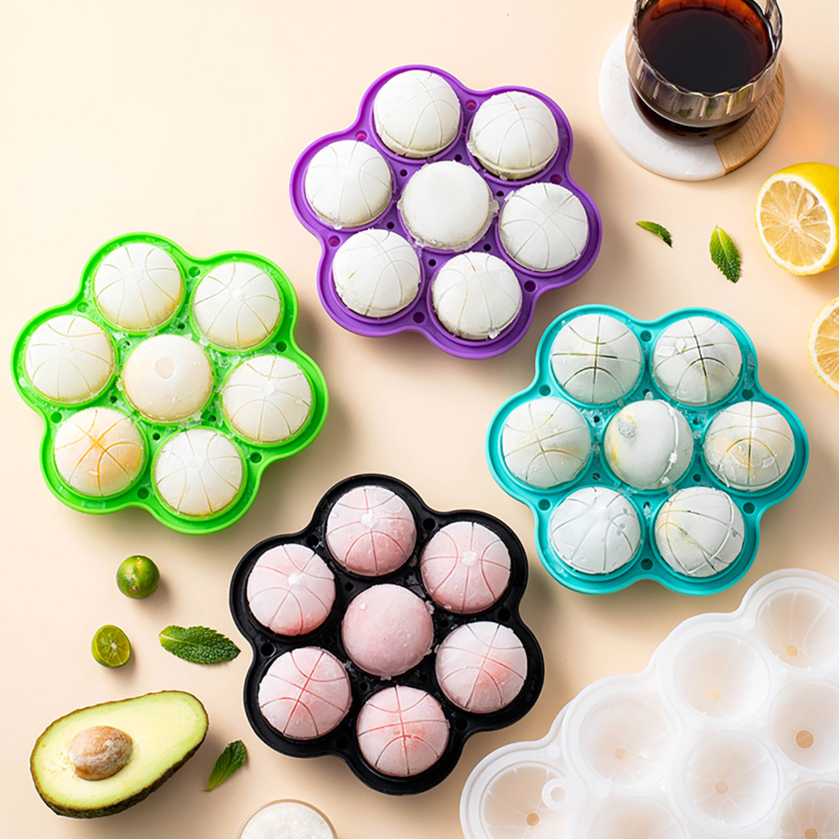 1pc Spherical Silicone Ice Gri - Kitchen Gadgets Design บทวิจารณ์และราคา