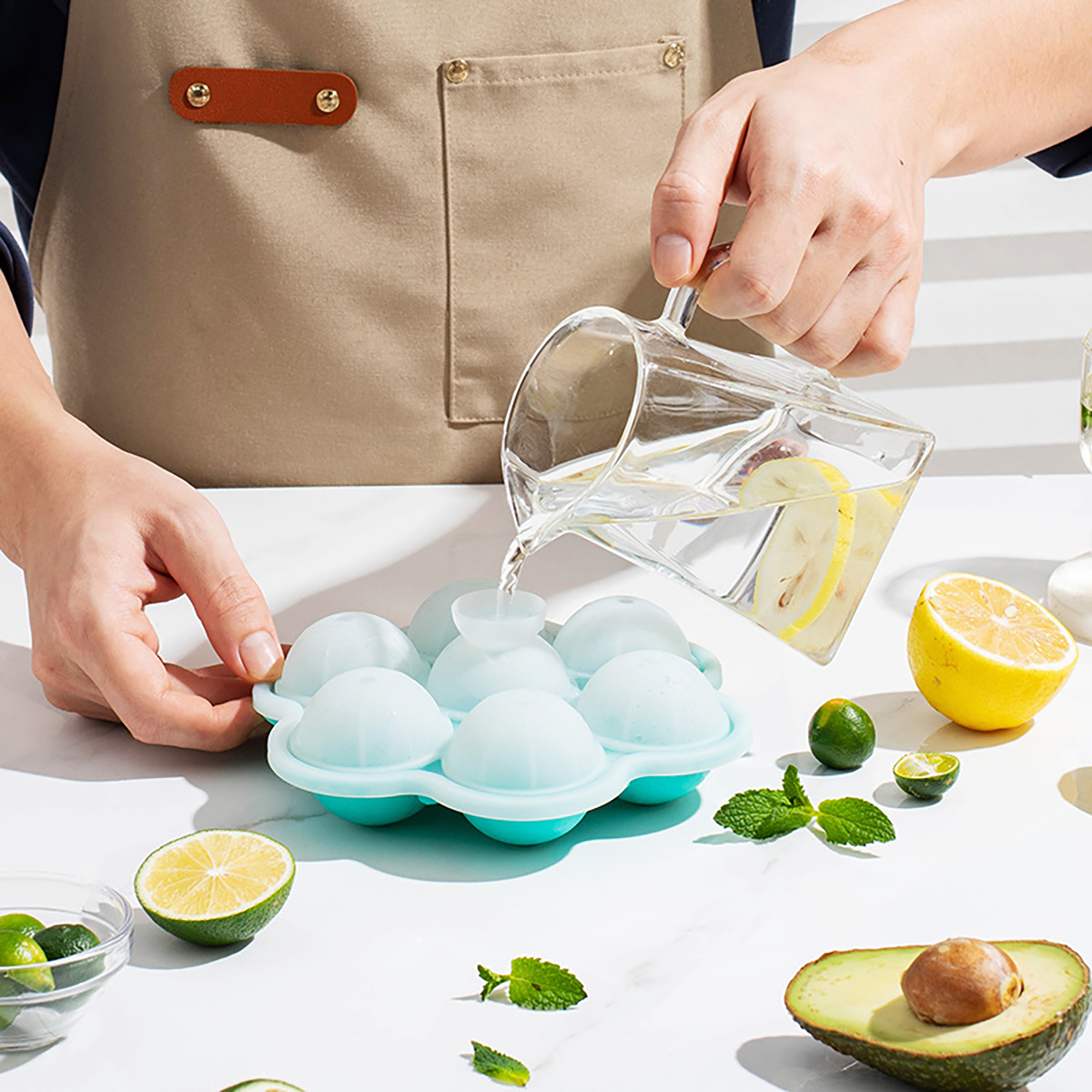 1pc Spherical Silicone Ice Gri - Kitchen Gadgets Design บทวิจารณ์และราคา