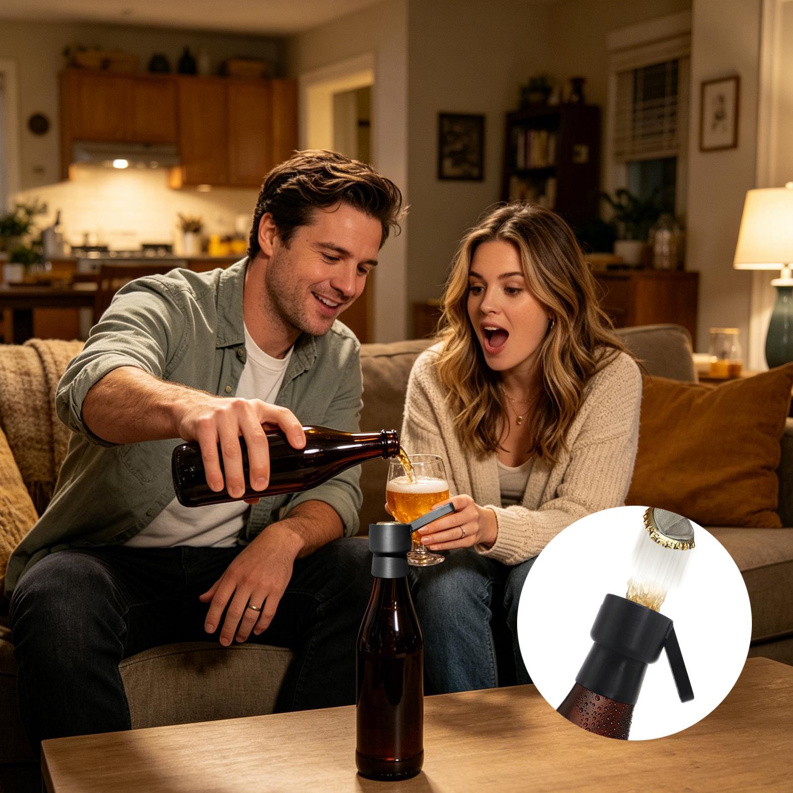 Funny Bottle Opener Push Down  - Kitchen Gadgets Home Party บทวิจารณ์และราคา