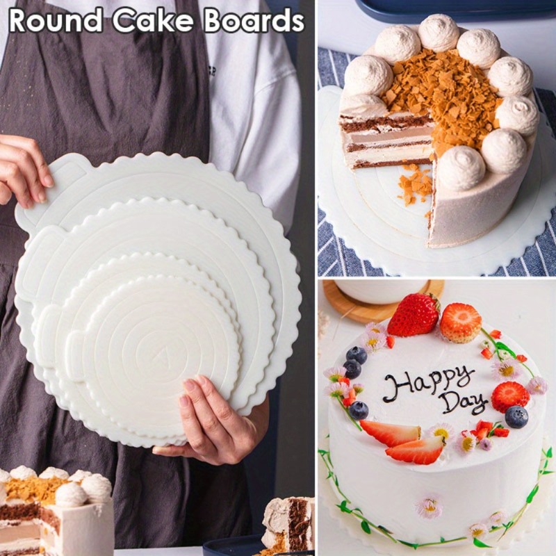 Reusable Plastic Round Cake Tr - Kitchen Gadgets Home Party บทวิจารณ์และราคา