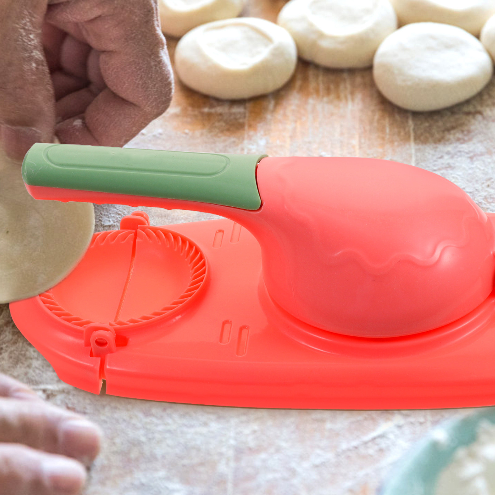 1Set Dumpling Presser Manual D - Kitchen Gadgets Dumpling Maker บทวิจารณ์และราคา