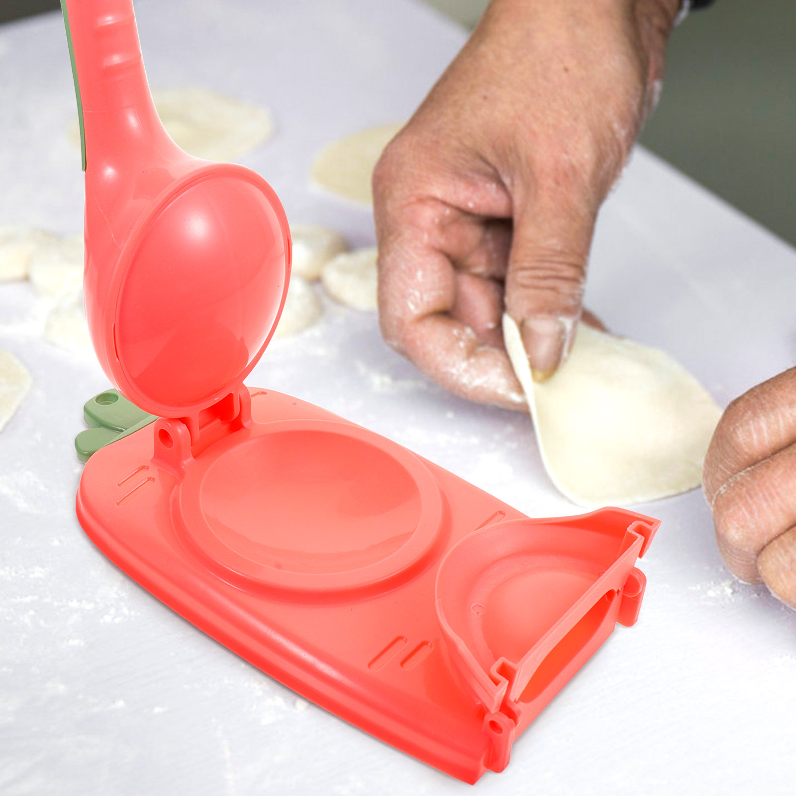 1Set Dumpling Presser Manual D - Kitchen Gadgets Dumpling Maker บทวิจารณ์และราคา