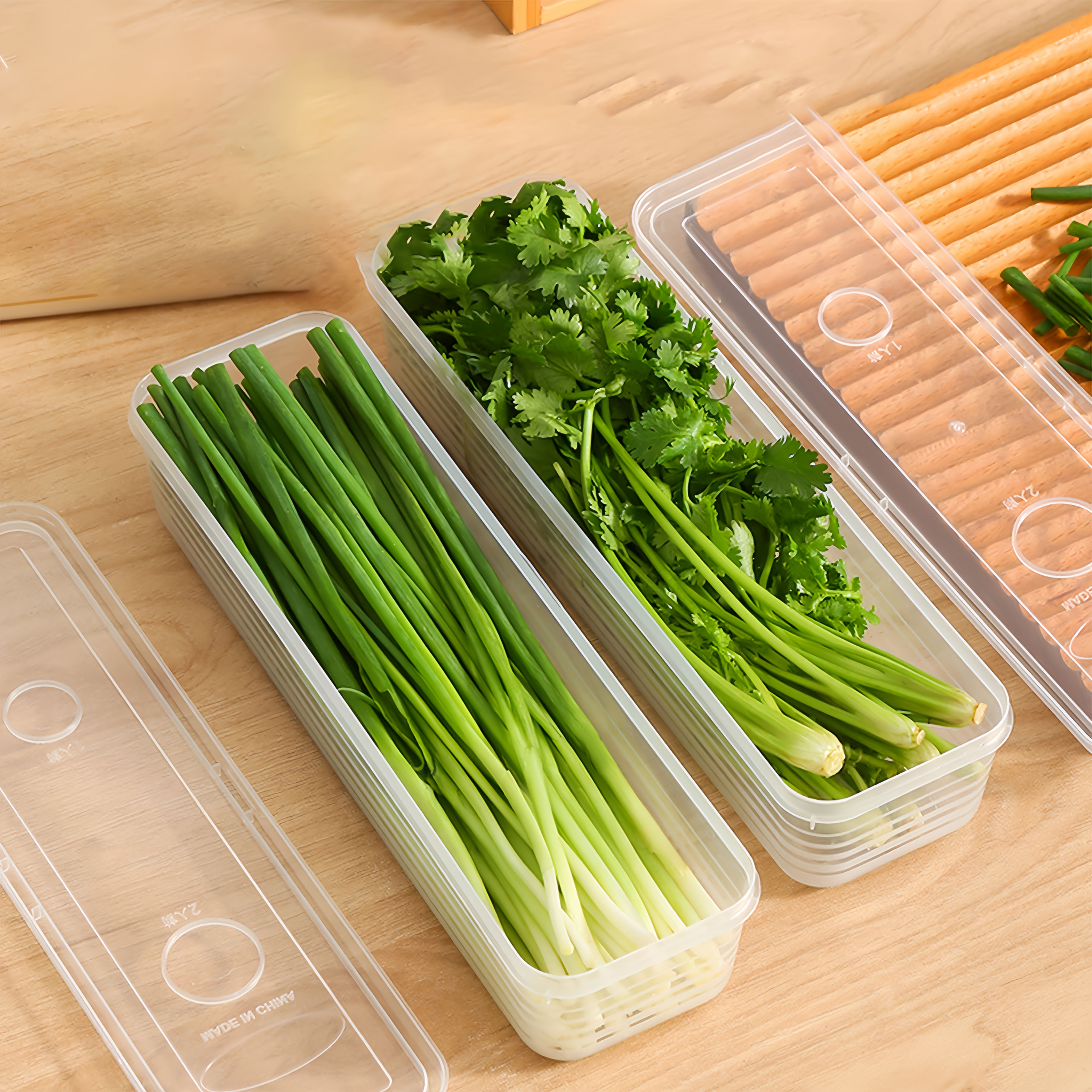 2/4/6pcs Food Vegetable Storag - Kitchen Gadgets Organizer บทวิจารณ์และราคา