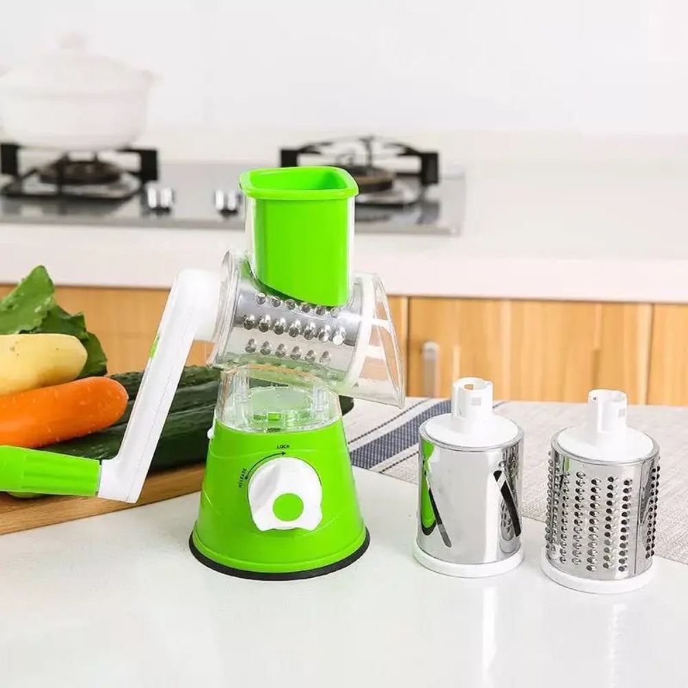 3-in-1 Rotary Food Slicer Chop - Cheese Grater Box บทวิจารณ์และราคา