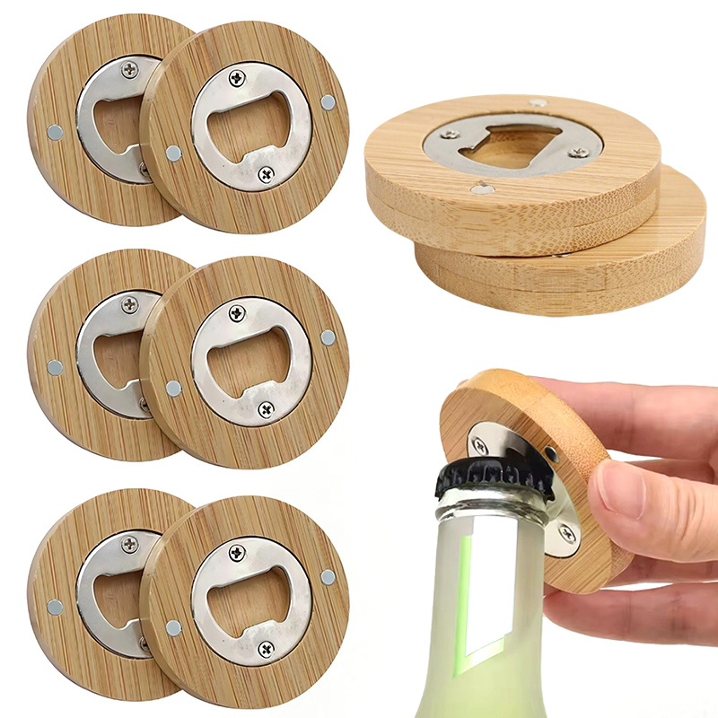 1/2PCS Round Bottle Opener Woo - Kitchen Gadgets Home Party บทวิจารณ์และราคา
