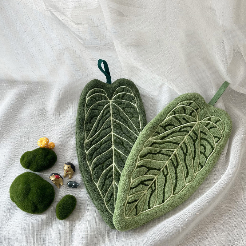 1PC Hot Plant Hand Towel Clean - Kitchen Hanging Gadgets บทวิจารณ์และราคา