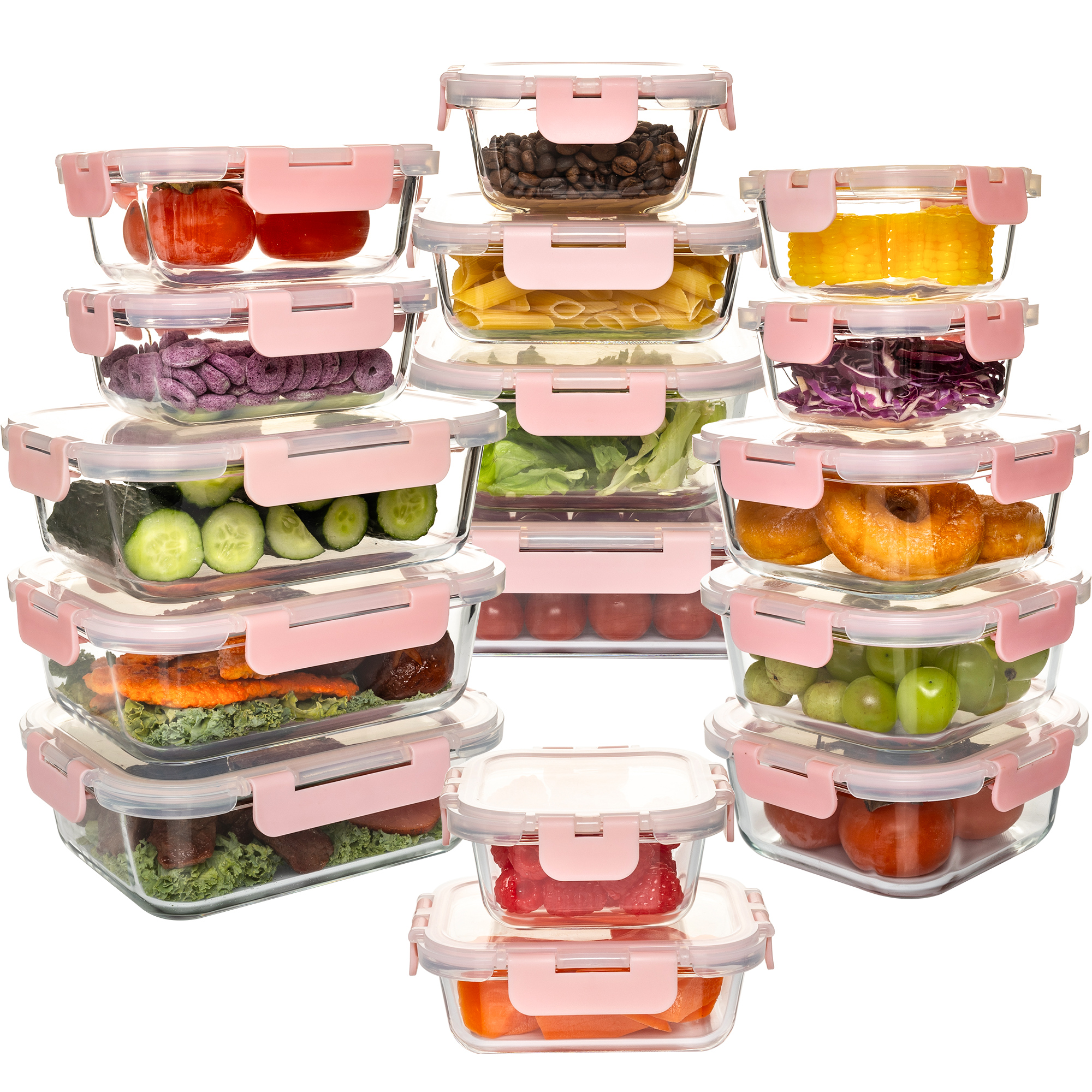 16-Piece Glass Food Storage Co - Kitchen Gadgets Organizer บทวิจารณ์และราคา