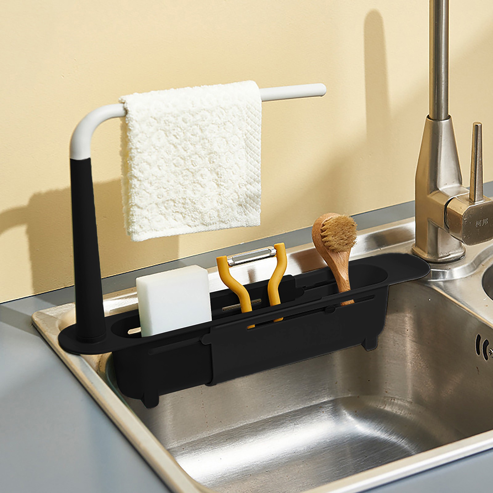 elescopic Sink Shelf Drainer R - Kitchen Gadgets Holder บทวิจารณ์และราคา