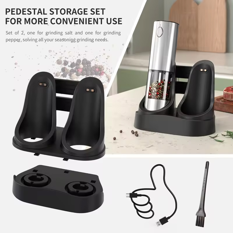 1/2PCS Electric Salt And Peppe - Kitchen Gadgets Design บทวิจารณ์และราคา