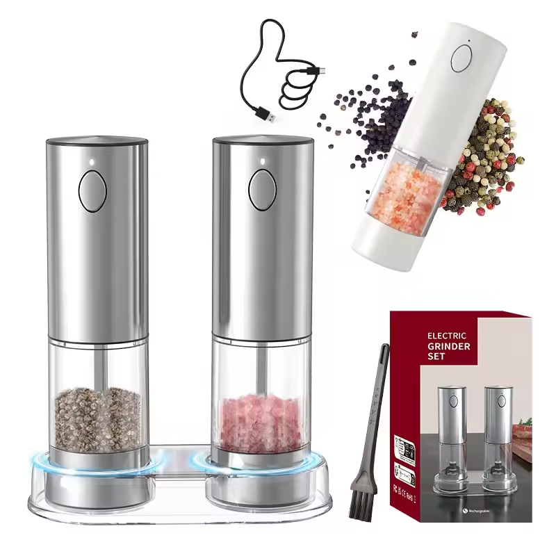 1/2PCS Electric Salt And Peppe - Kitchen Gadgets Design บทวิจารณ์และราคา