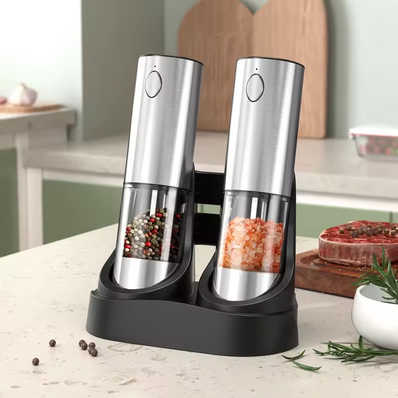 1/2PCS Electric Salt And Peppe - Kitchen Gadgets Design บทวิจารณ์และราคา