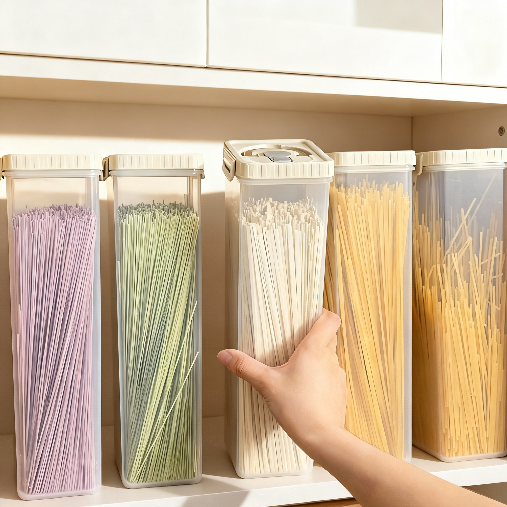 Noodles Sealed Storage Box Wit - Kitchen Gadgets Organizer บทวิจารณ์และราคา