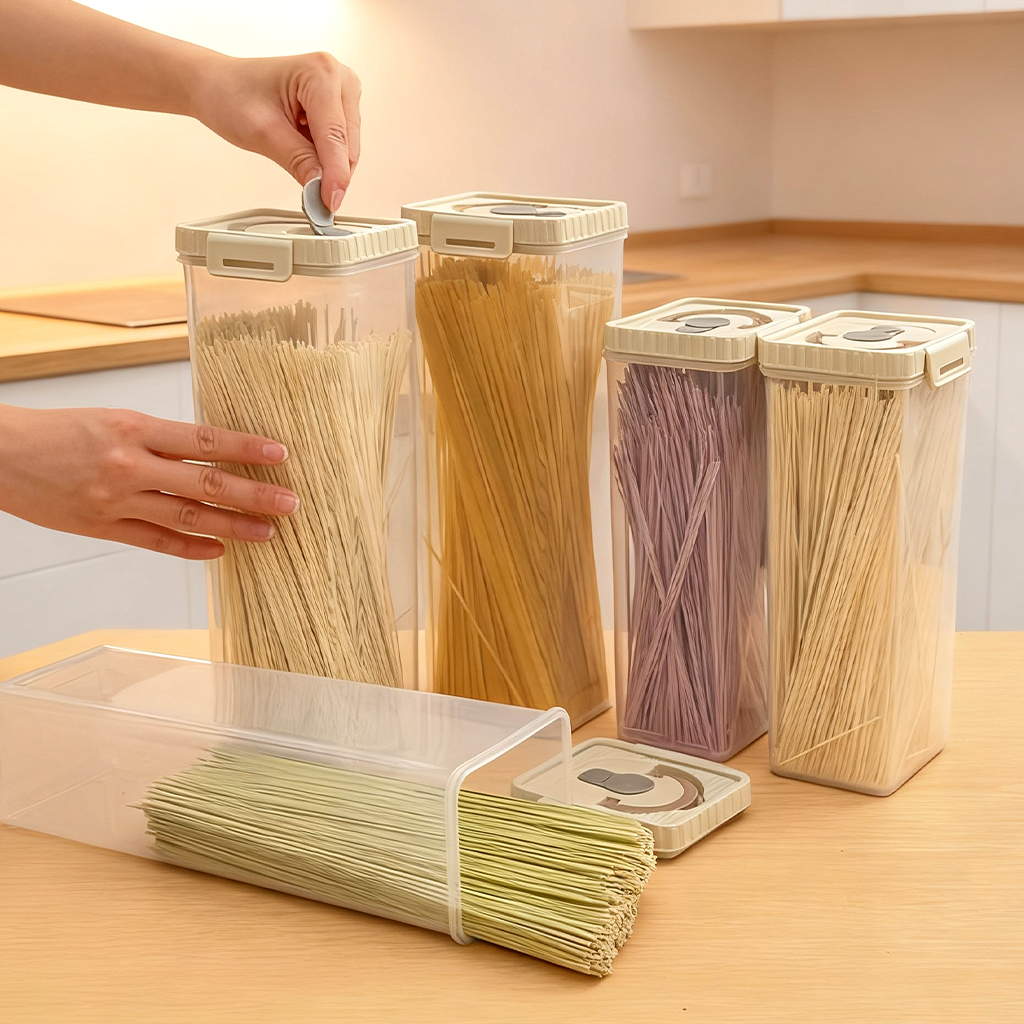 Noodles Sealed Storage Box Wit - Kitchen Gadgets Organizer บทวิจารณ์และราคา