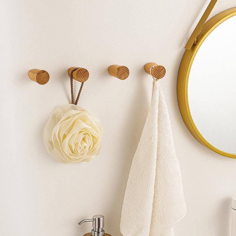 Wall Hanger Wood Hook Beech Ho - Kitchen Gadgets Holder บทวิจารณ์และราคา