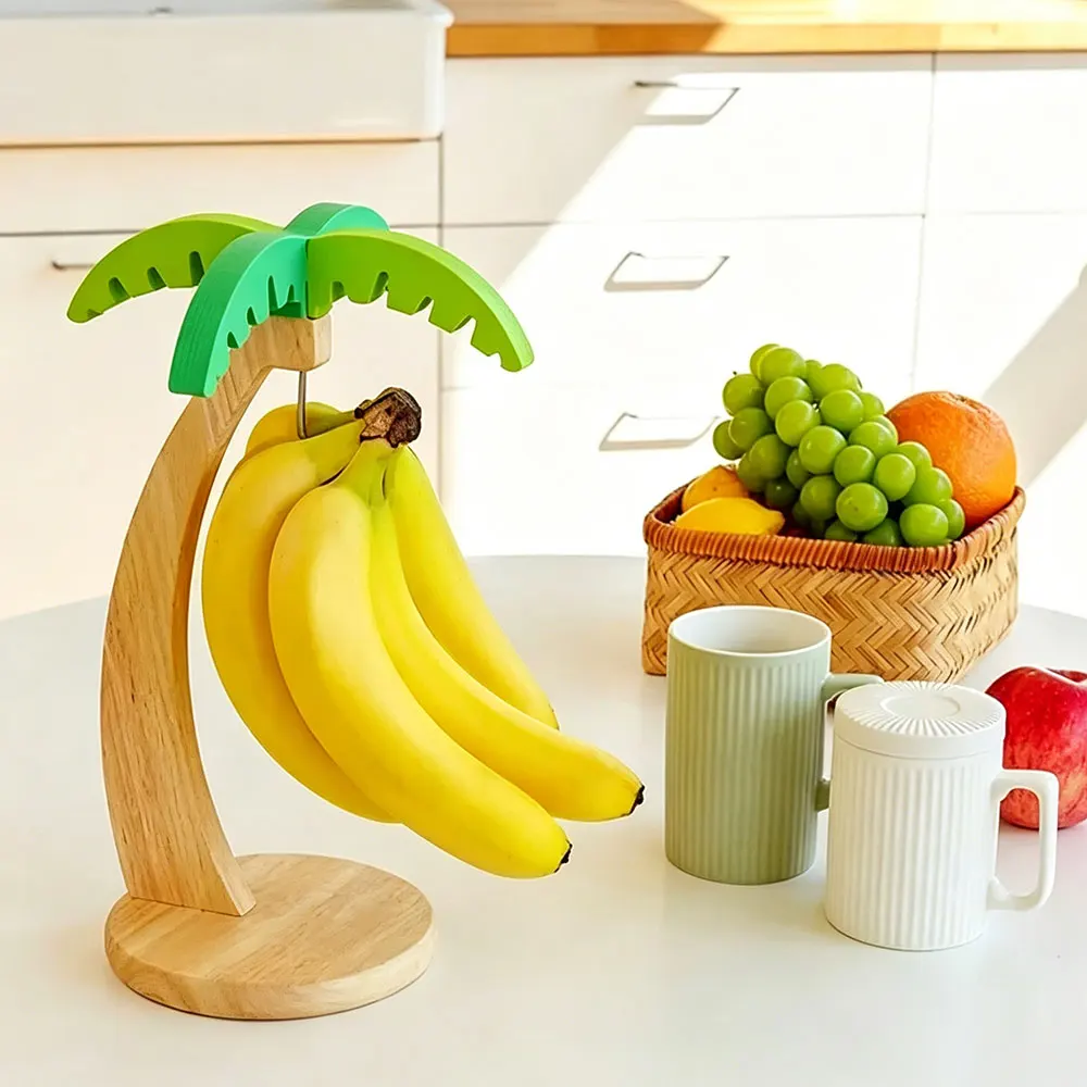 Wooden Banana Holder Stand Kee - Kitchen Gadgets Holder บทวิจารณ์และราคา