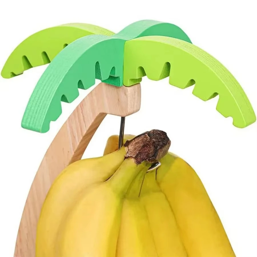 Wooden Banana Holder Stand Kee - Kitchen Gadgets Holder บทวิจารณ์และราคา