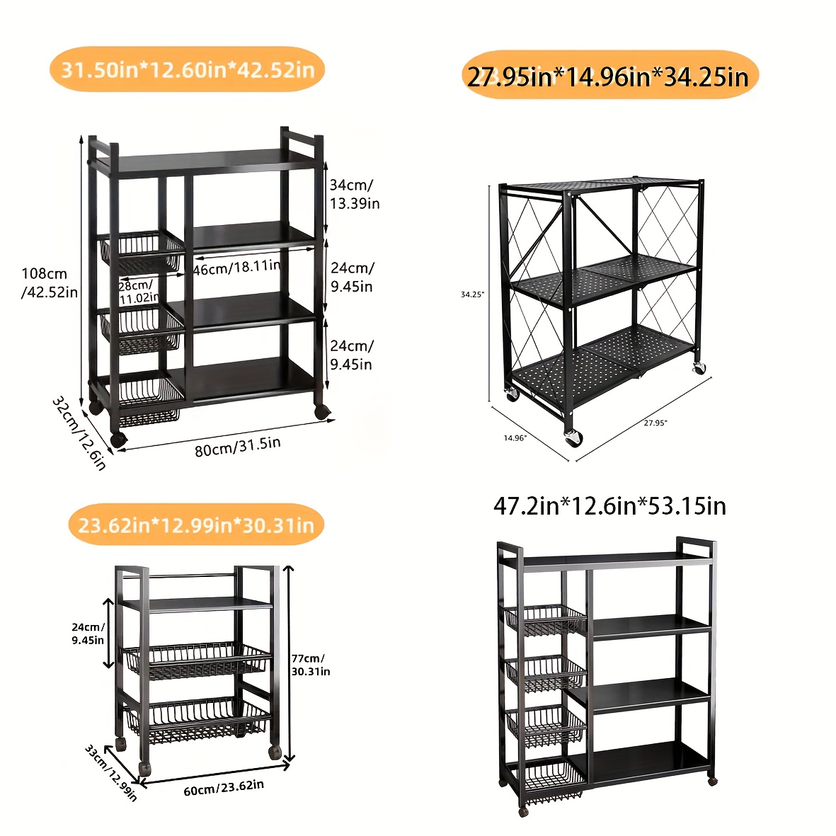us1pc Movable Storage Rack, Ad - Kitchen Gadgets Organizer บทวิจารณ์และราคา