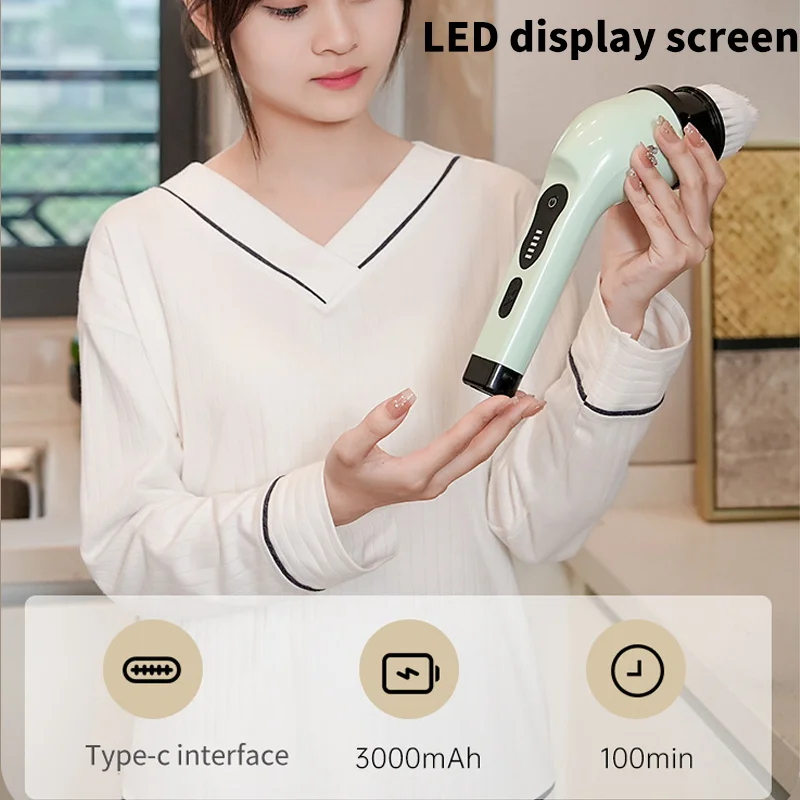 9-in-1 Electric Cleaning Brush - Kitchen Gadgets Design บทวิจารณ์และราคา