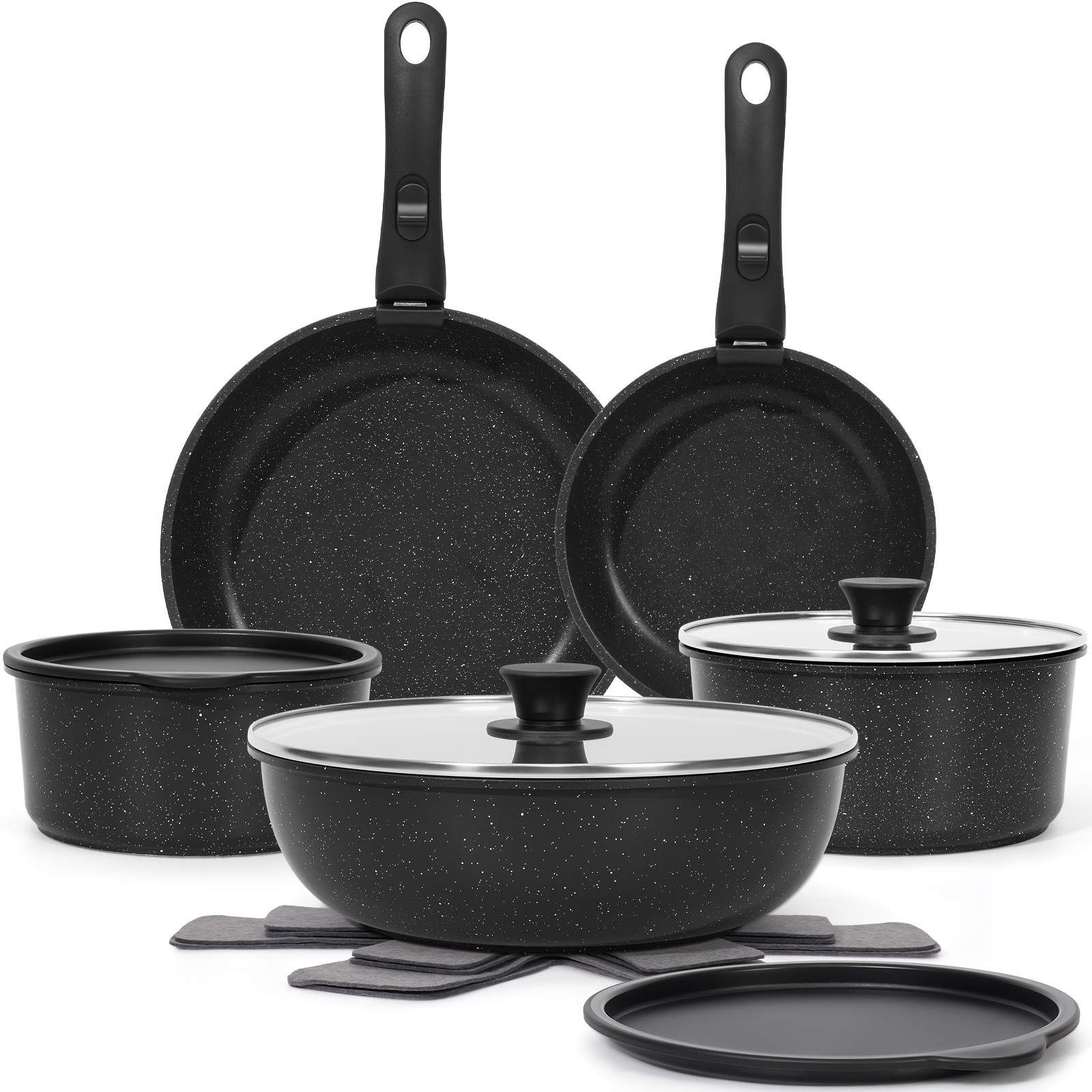 15 Pots And Pans Set Set, Non- - Kitchen Gadgets Home Party บทวิจารณ์และราคา