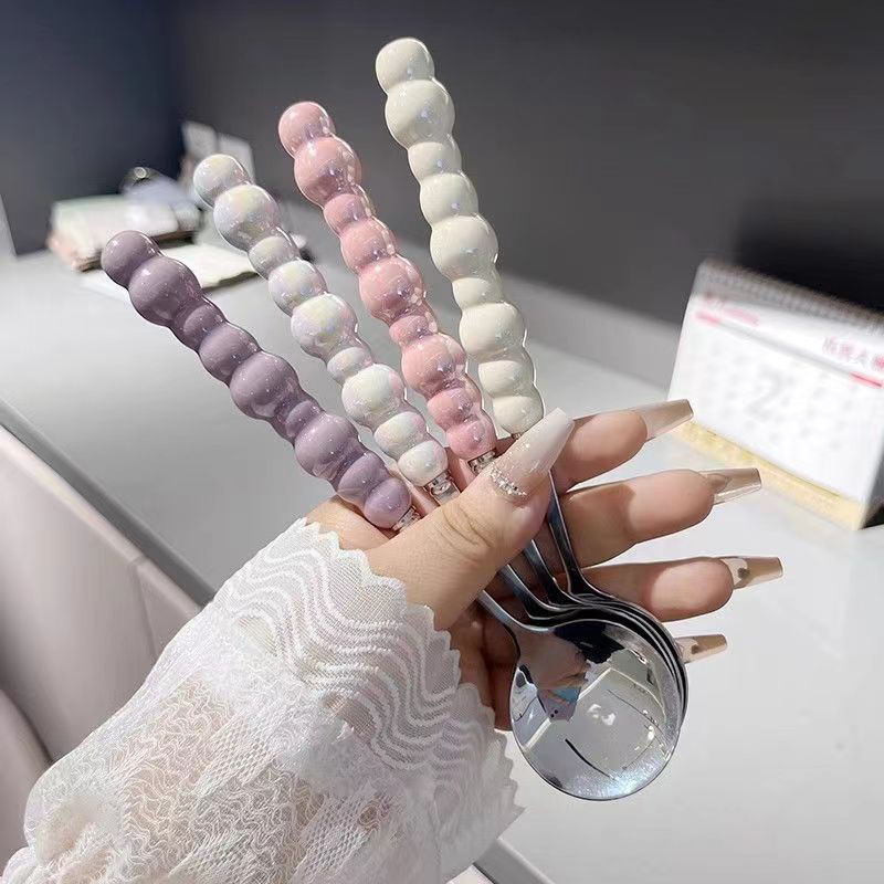 Pearl Handle Spoon Stainless S - Kitchen Gadgets Everyone Needs บทวิจารณ์และราคา