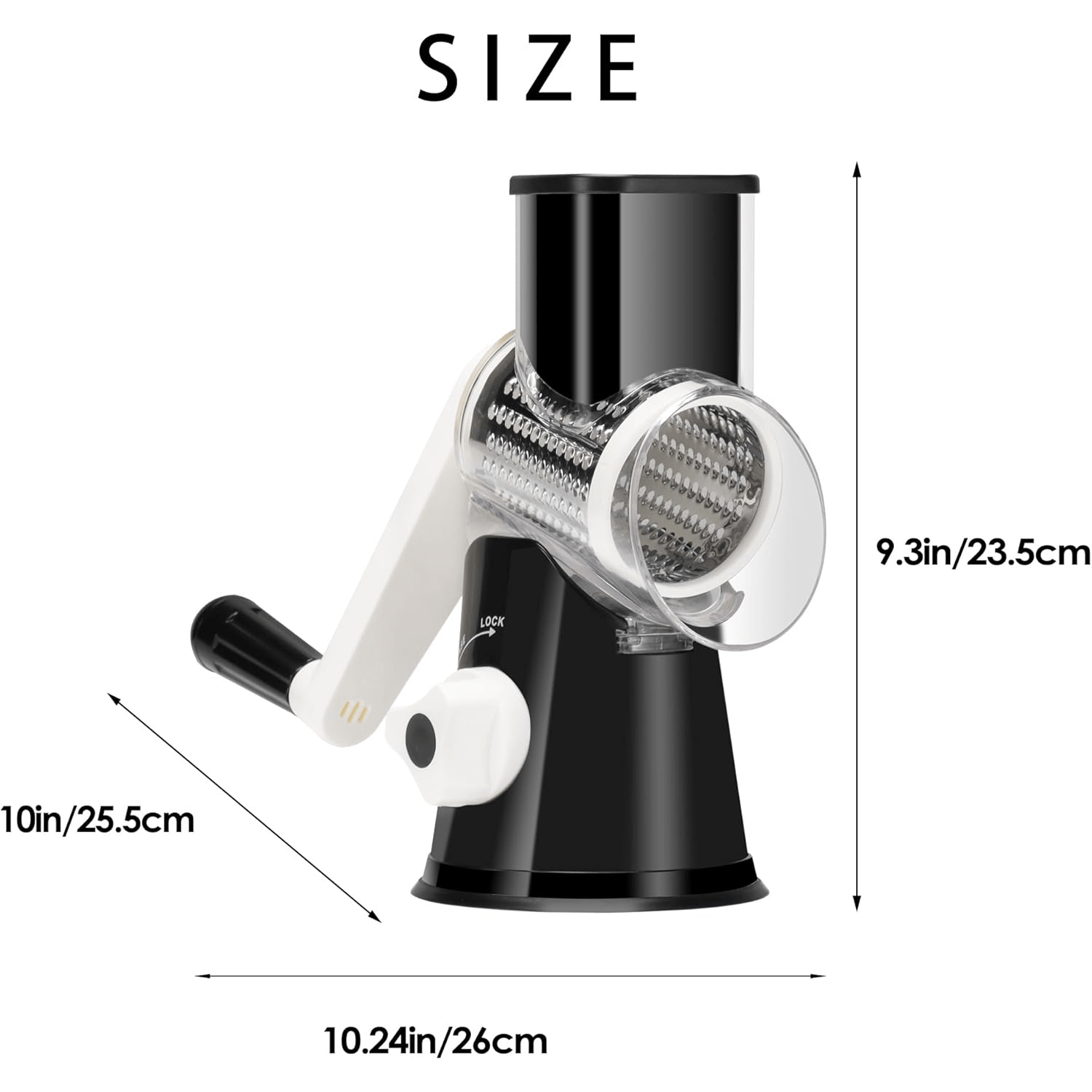 Stainless Steel Rotary Drum Gr - Cheese Grater Box บทวิจารณ์และราคา