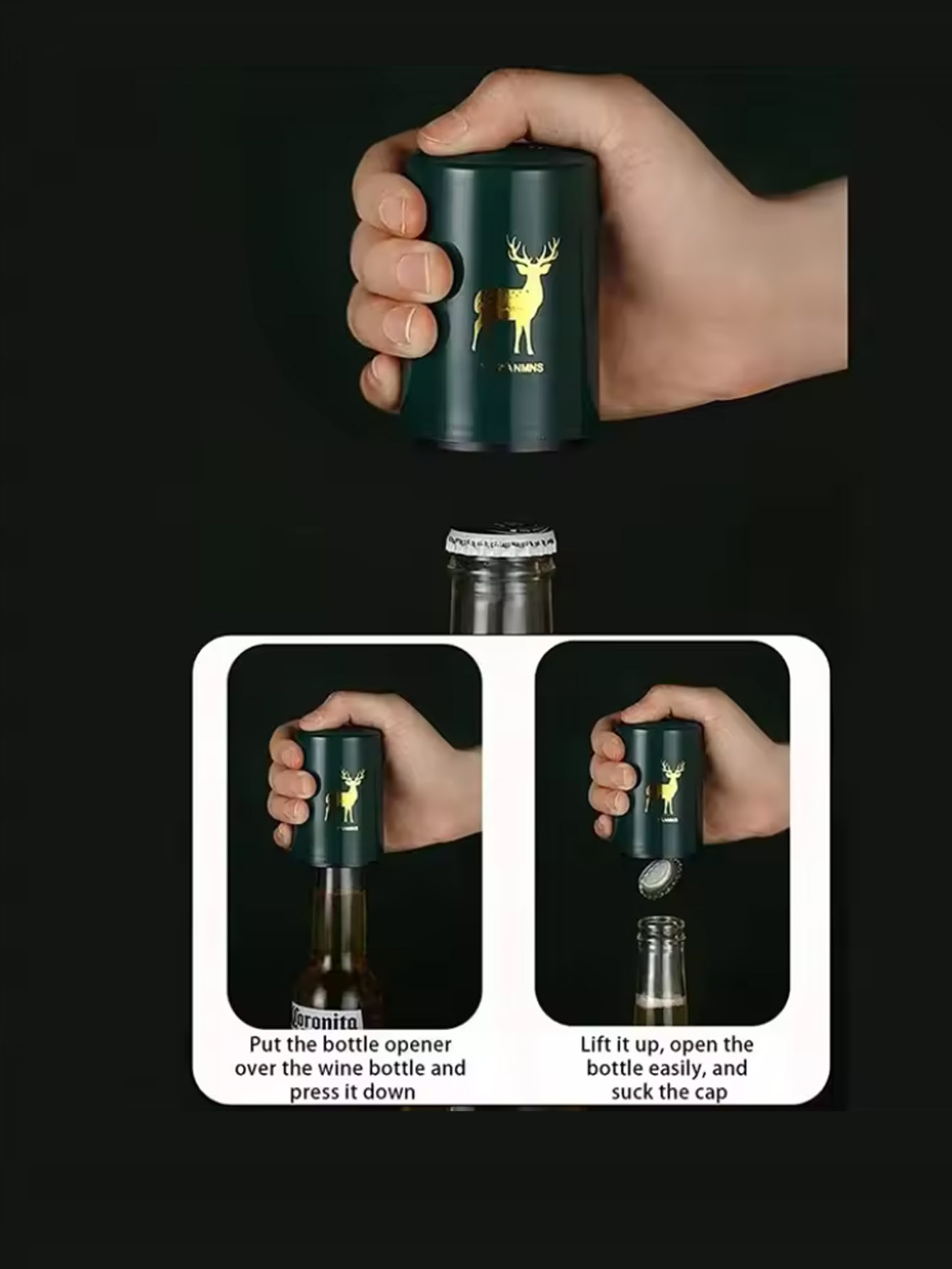 1Pcs Automatic Beer Bottle Ope - Kitchen Gadgets Design บทวิจารณ์และราคา