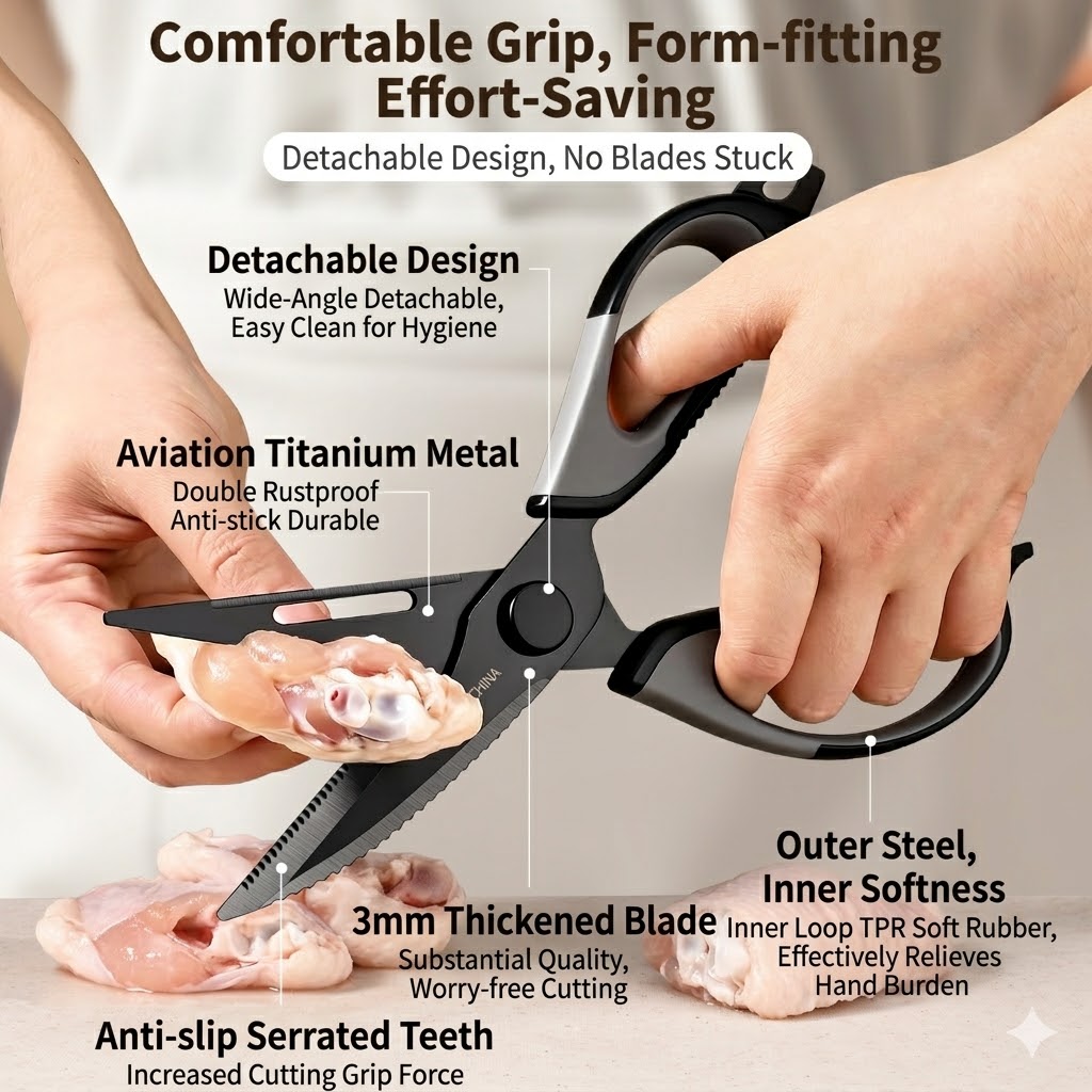 Kitchen scissors Titanium Chic - Kitchen Hanging Gadgets บทวิจารณ์และราคา