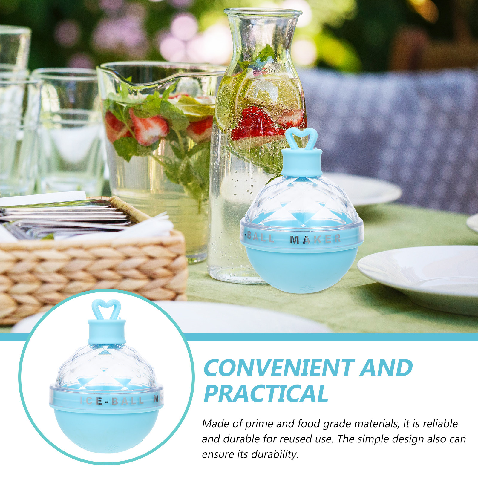 Silicone Round Ice Cube Mold B - Kitchen Gadgets Home Party บทวิจารณ์และราคา