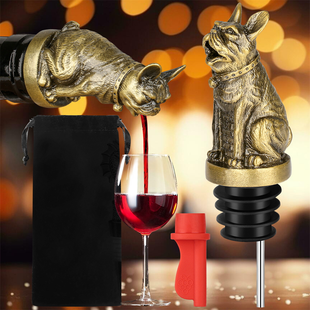 Cute French Bulldog Wine Pouer - Kitchen Hanging Gadgets บทวิจารณ์และราคา