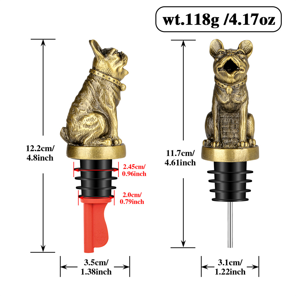 Cute French Bulldog Wine Pouer - Kitchen Hanging Gadgets บทวิจารณ์และราคา