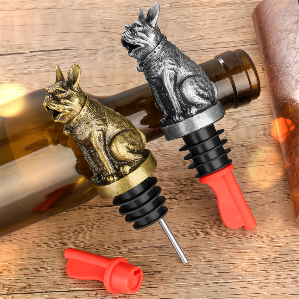 Cute French Bulldog Wine Pouer - Kitchen Hanging Gadgets บทวิจารณ์และราคา