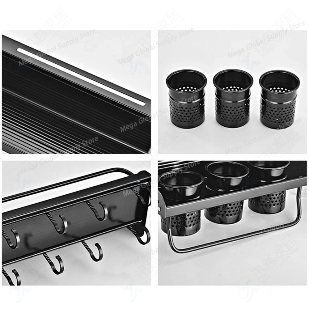Black Spice Rack Organizer Sea - Kitchen Gadgets Holder บทวิจารณ์และราคา