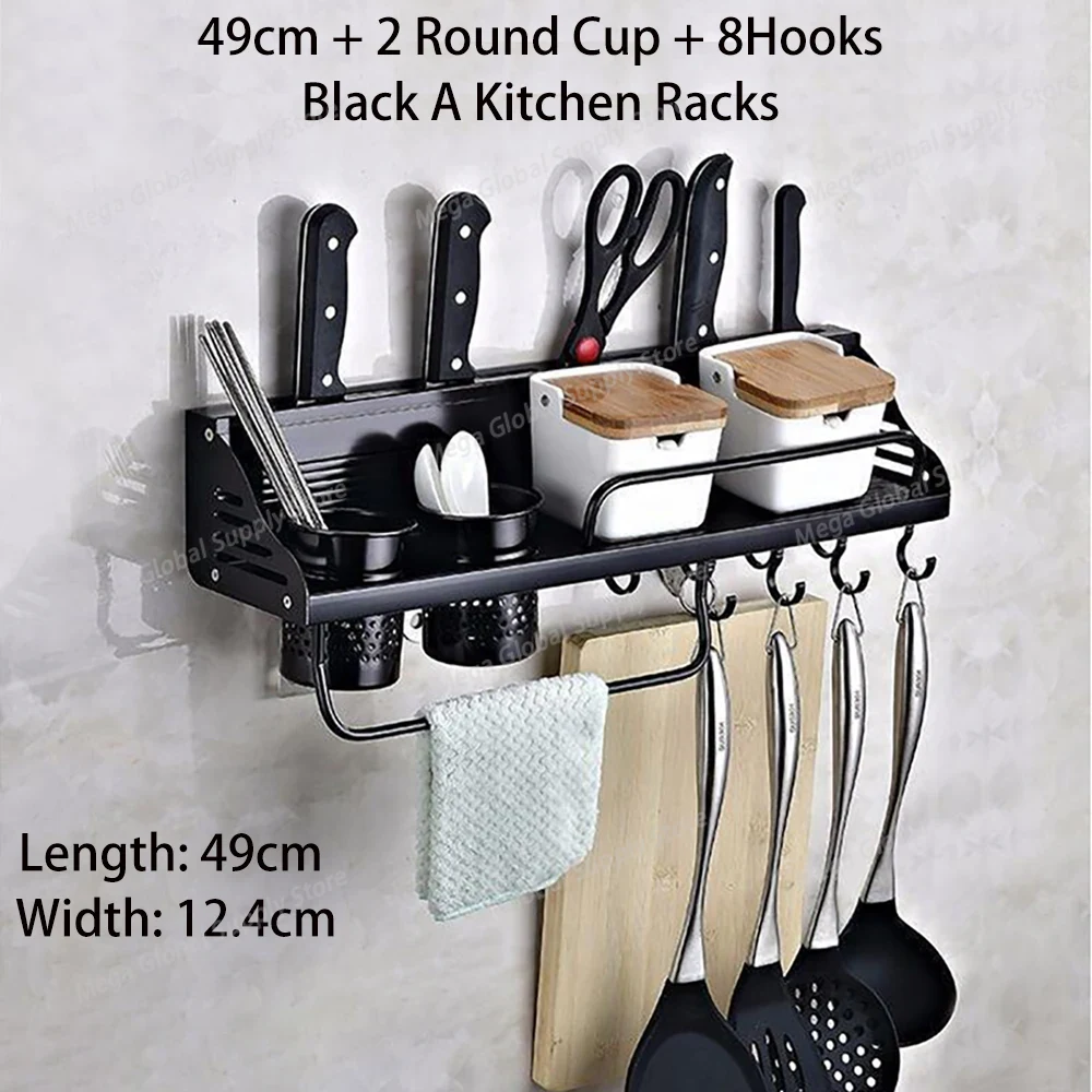 Black Spice Rack Organizer Sea - Kitchen Gadgets Holder บทวิจารณ์และราคา