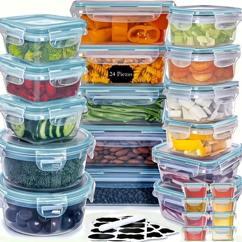 48PCS BPA-Free Food Storage Se - Kitchen Gadgets Organizer บทวิจารณ์และราคา