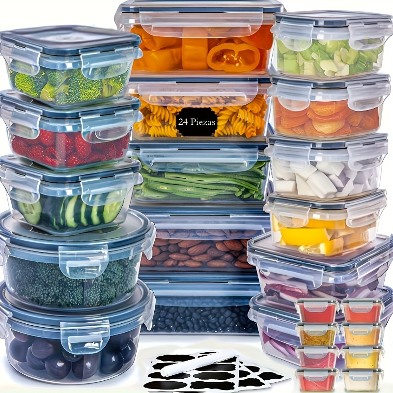 48PCS BPA-Free Food Storage Se - Kitchen Gadgets Organizer บทวิจารณ์และราคา