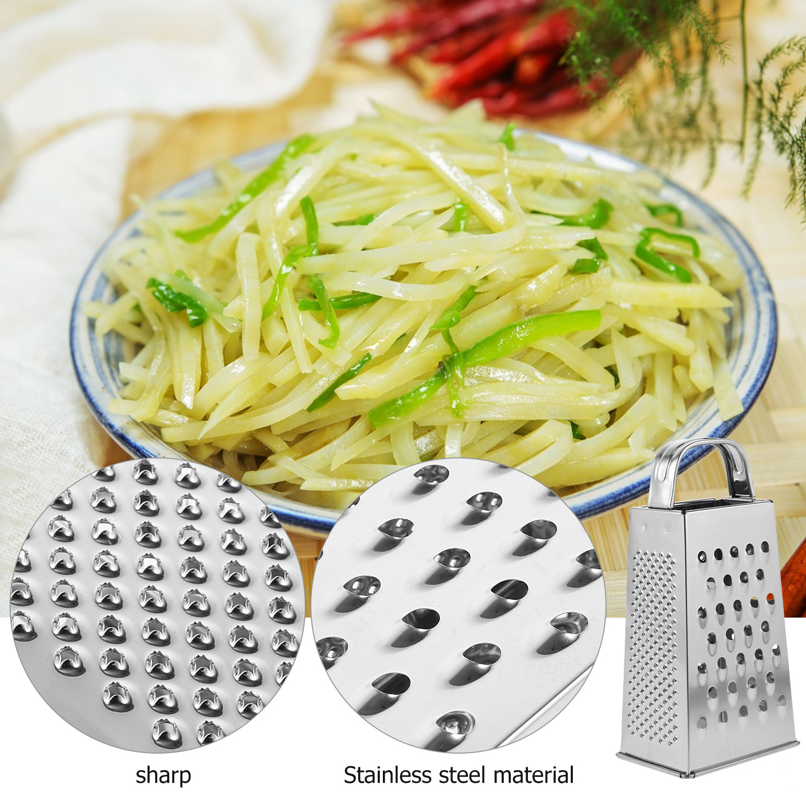 Multifunctional Handheld Stain - Cheese Grater Box บทวิจารณ์และราคา